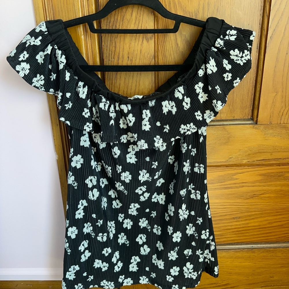 Ribbed silk top
